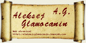 Aleksej Glamočanin vizit kartica